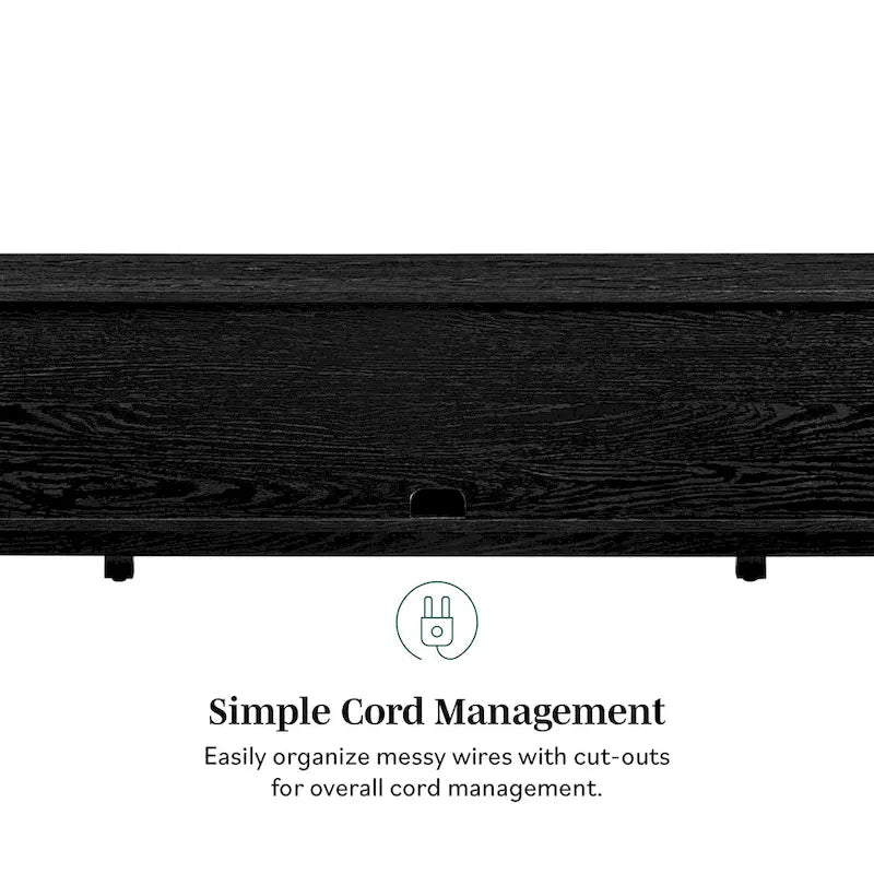 Faux Rattan-Door TV Stand