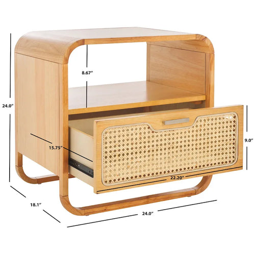 1-Drawer Nightstand (Fully Assembled)
