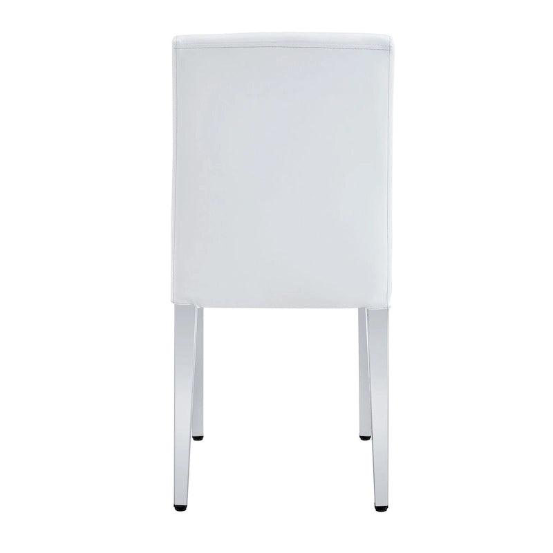 Modern Dining Chairs with Metal Legs Accent Chair Kitchen Chair Armless Chair for Dining Room