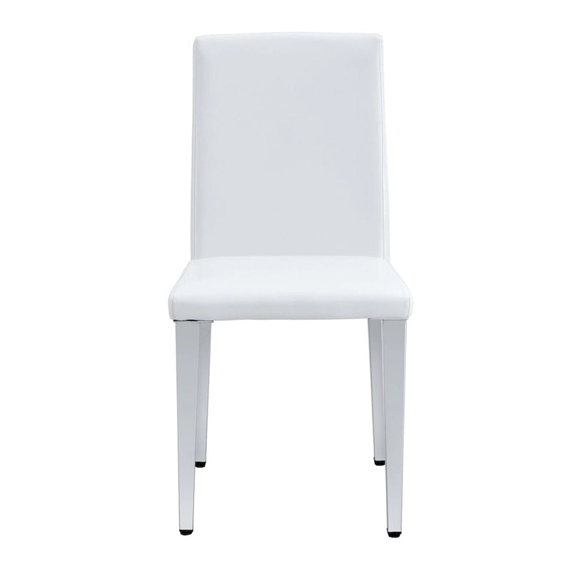 Modern Dining Chairs with Metal Legs Accent Chair Kitchen Chair Armless Chair for Dining Room