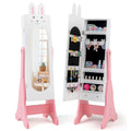 Kids Jewelry Cabinet Standing Children Jewelry Organizer with - See Details