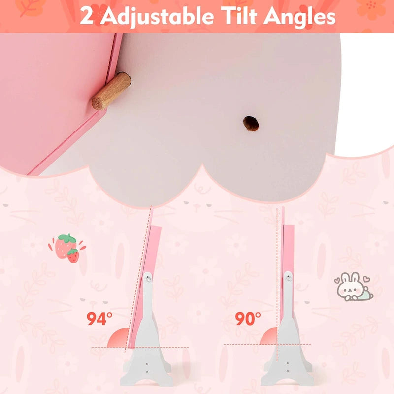 Kids Jewelry Cabinet Standing Children Jewelry Organizer with - See Details
