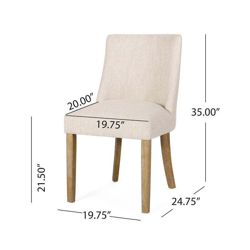 Fabric Dining Chair (Set of 2) by