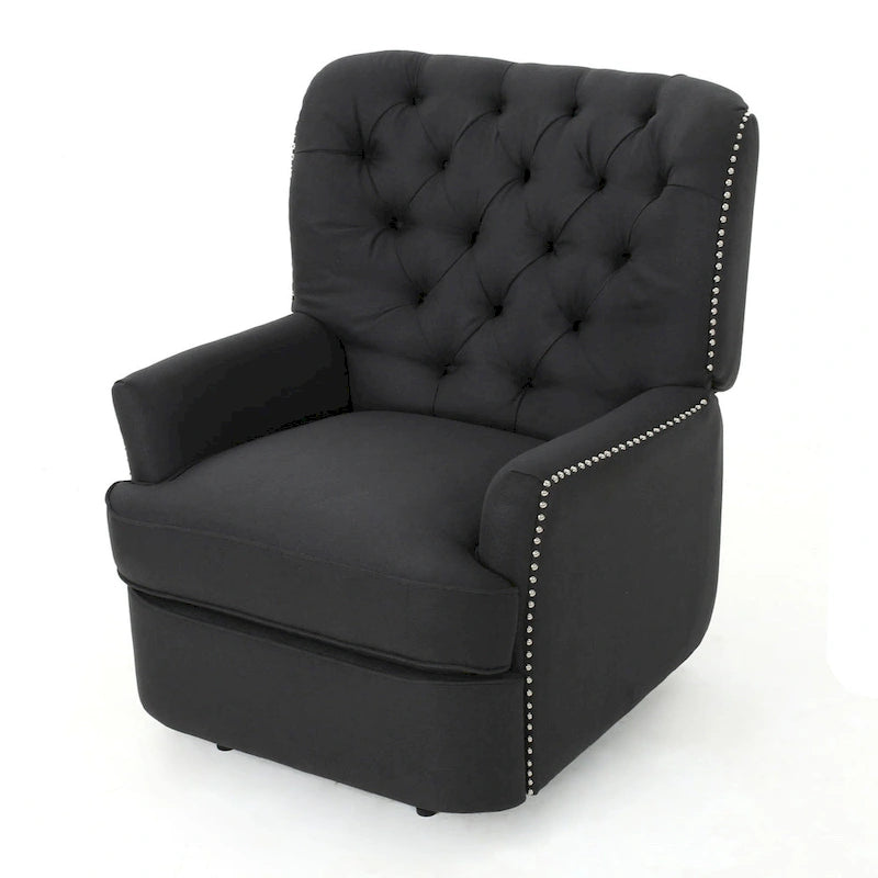 Tufted Fabric Power Recliner by