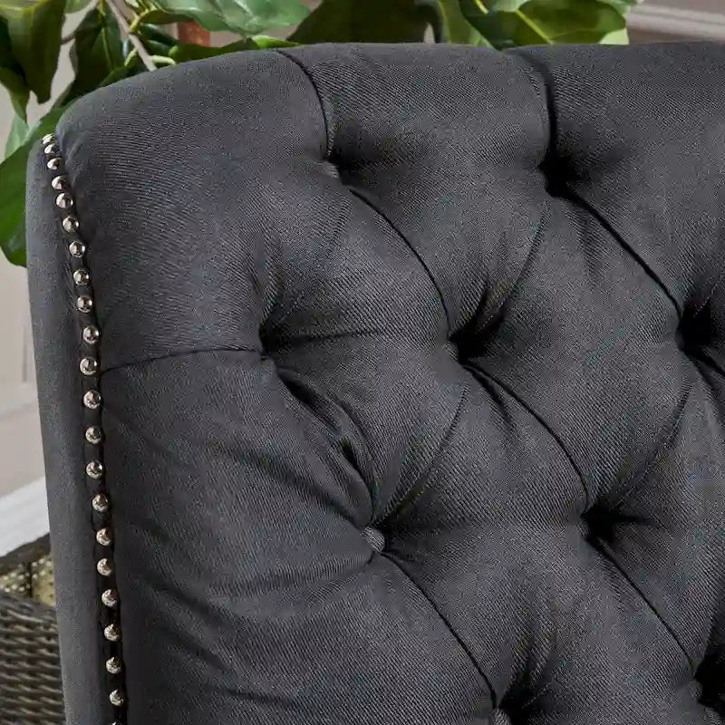 Tufted Fabric Power Recliner by