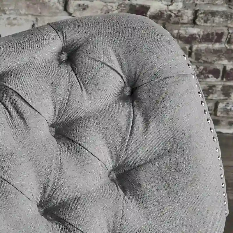 Tufted Fabric Power Recliner by