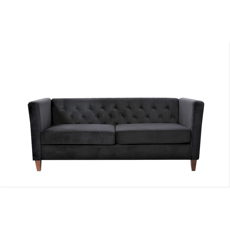 73.3 Velvet Square Arm Sofa