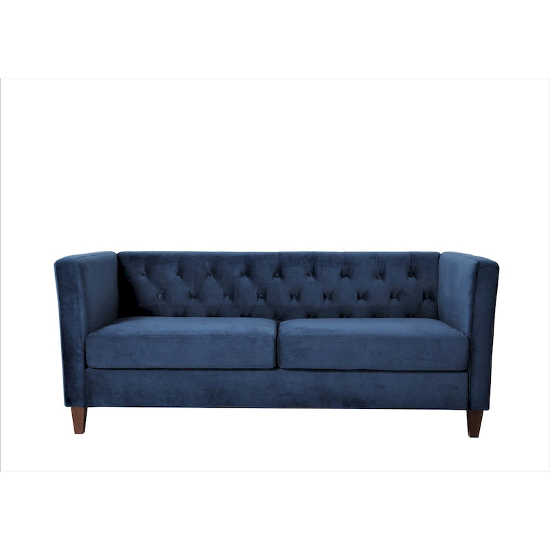 73.3 Velvet Square Arm Sofa