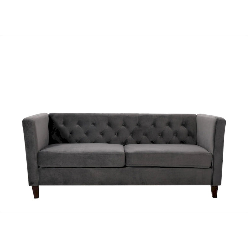73.3 Velvet Square Arm Sofa