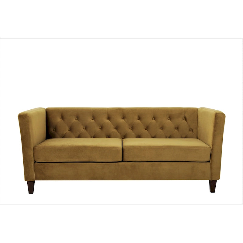73.3 Velvet Square Arm Sofa