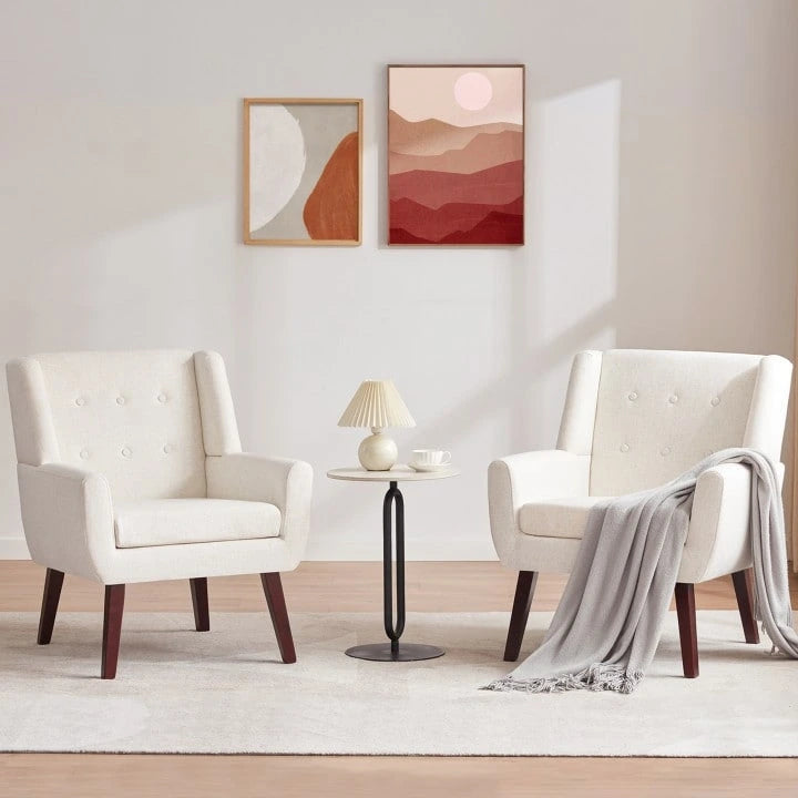 Set of 2 Modern Tufted Accent Chair