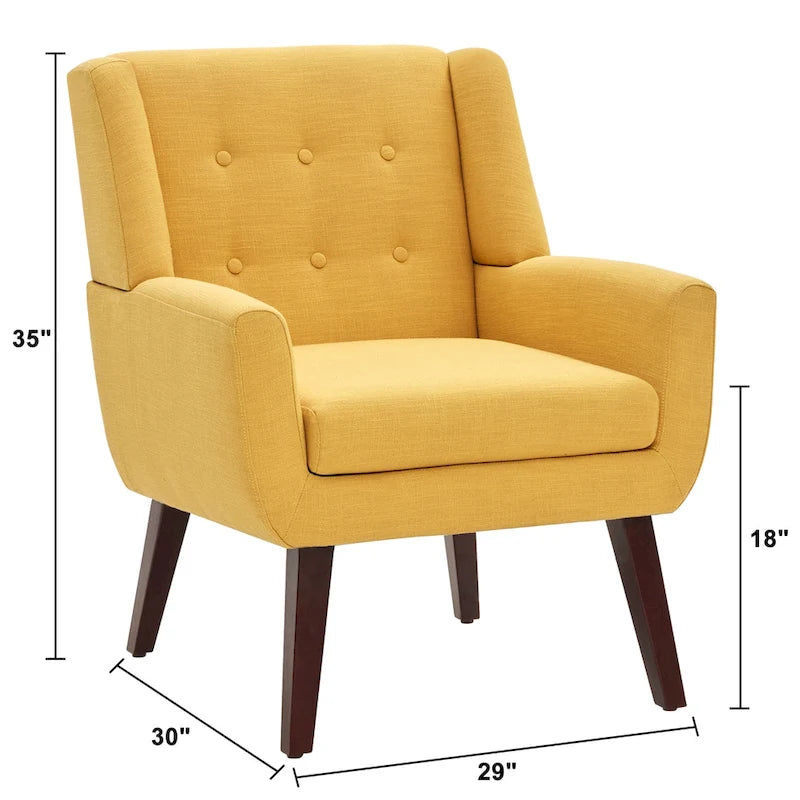 Set of 2 Modern Tufted Accent Chair