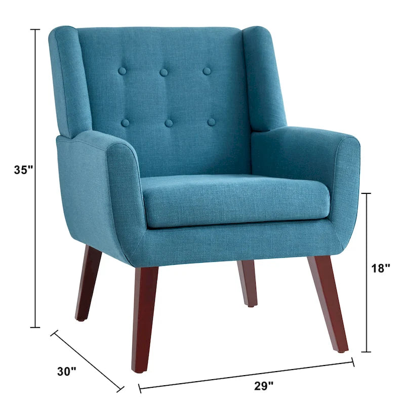 Set of 2 Modern Tufted Accent Chair