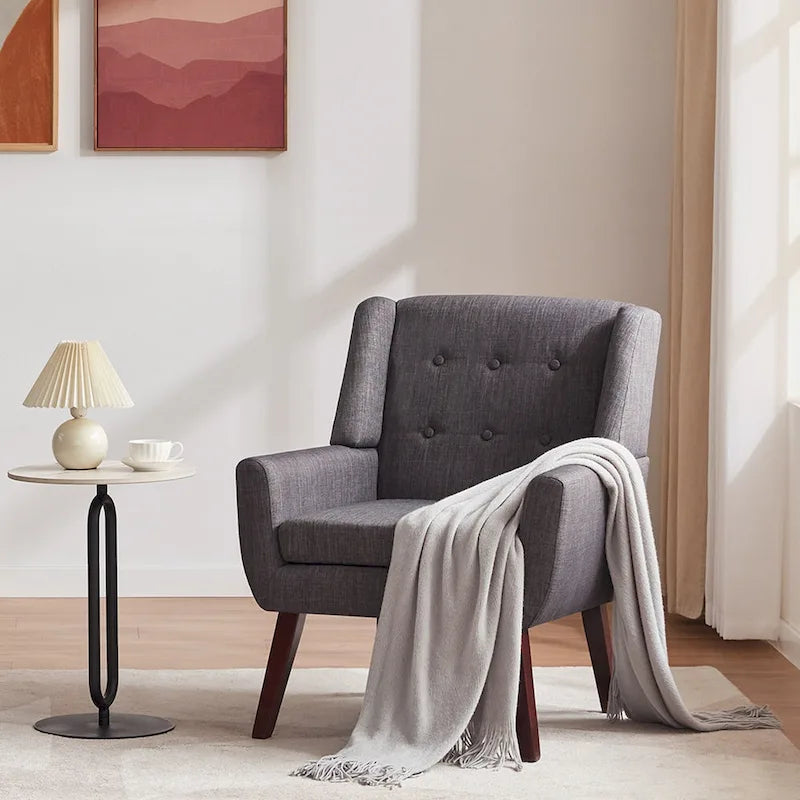 Set of 2 Modern Tufted Accent Chair