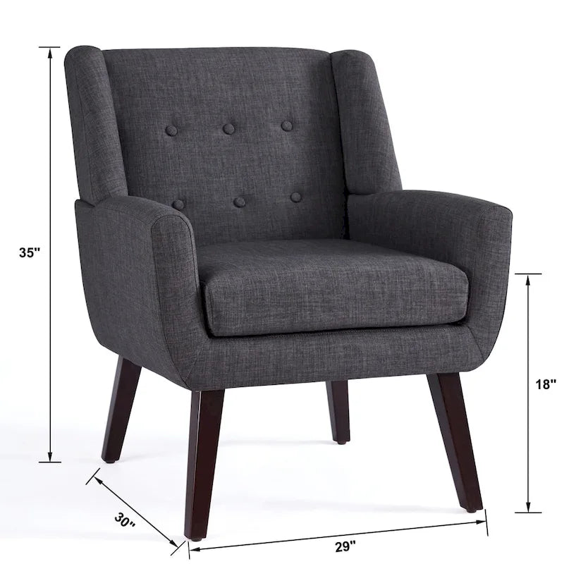 Set of 2 Modern Tufted Accent Chair