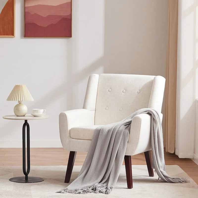 Set of 2 Modern Tufted Accent Chair