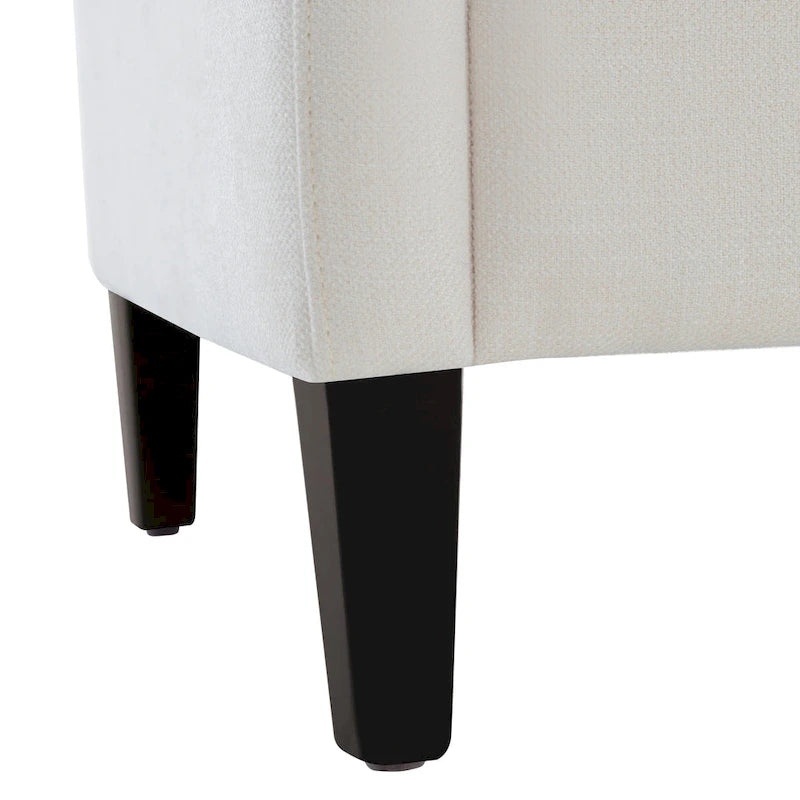 Arm Chair Comfy Club Chair with Pillow Beige/ Dark Teal/ Blue