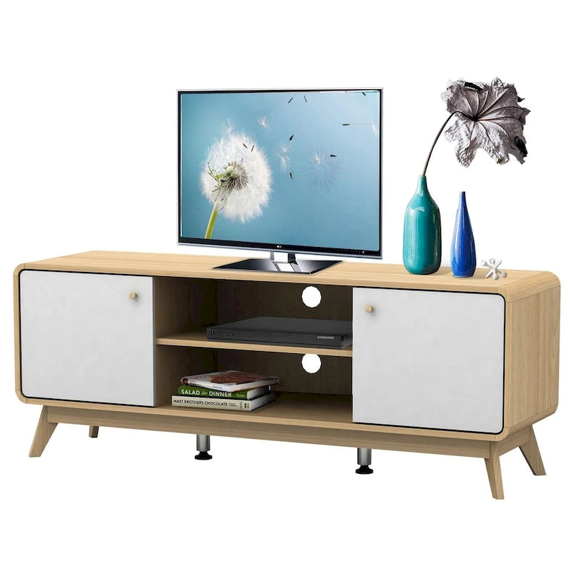 Media Console TV Stand with Storage
