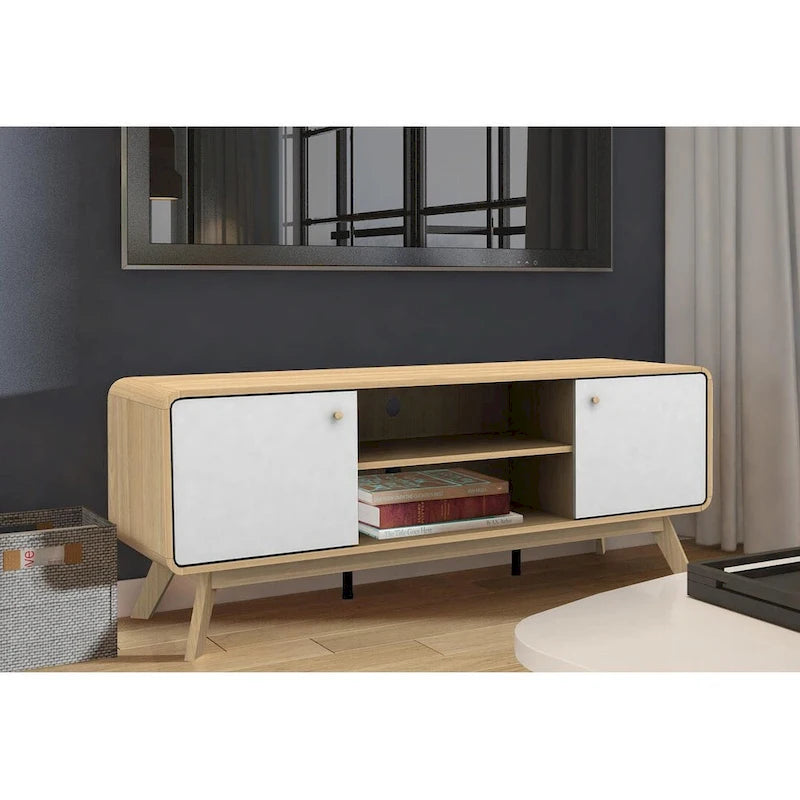 Media Console TV Stand with Storage