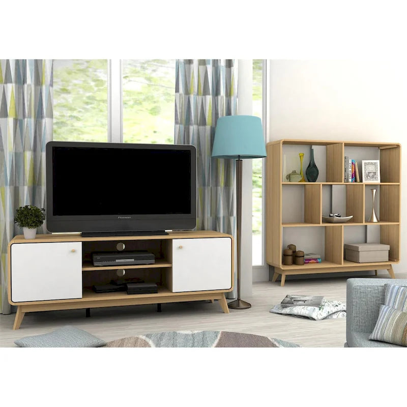 Media Console TV Stand with Storage