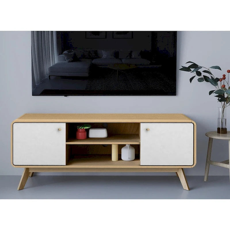 Media Console TV Stand with Storage