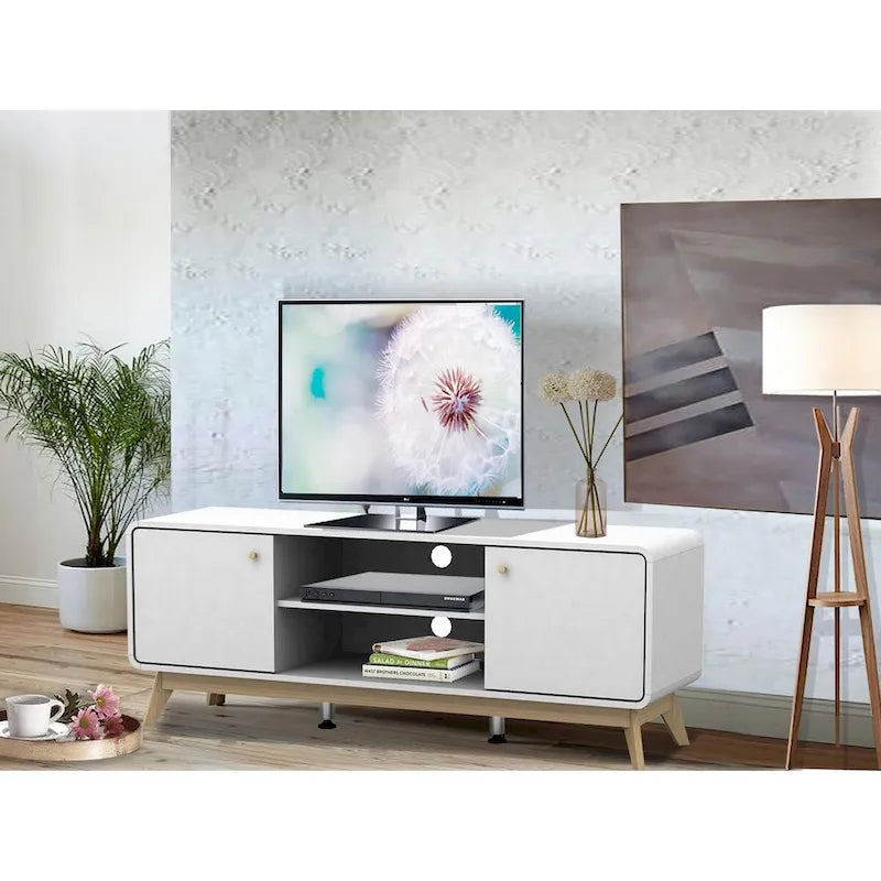Media Console TV Stand with Storage
