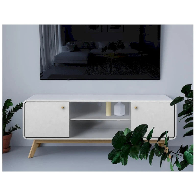 Media Console TV Stand with Storage