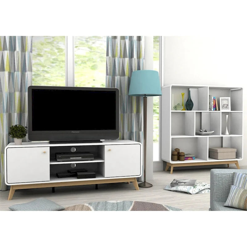 Media Console TV Stand with Storage