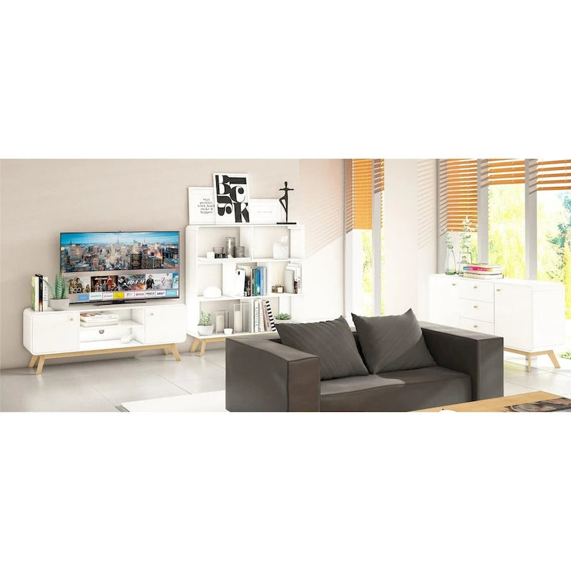 Media Console TV Stand with Storage
