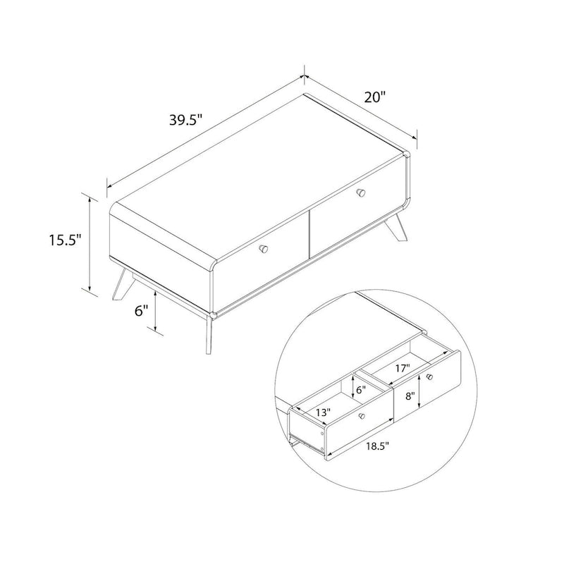 Media Console TV Stand with Storage