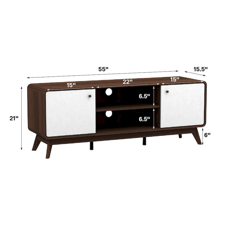 Media Console TV Stand with Storage