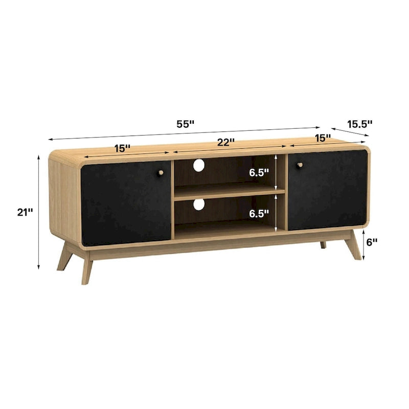 Media Console TV Stand with Storage