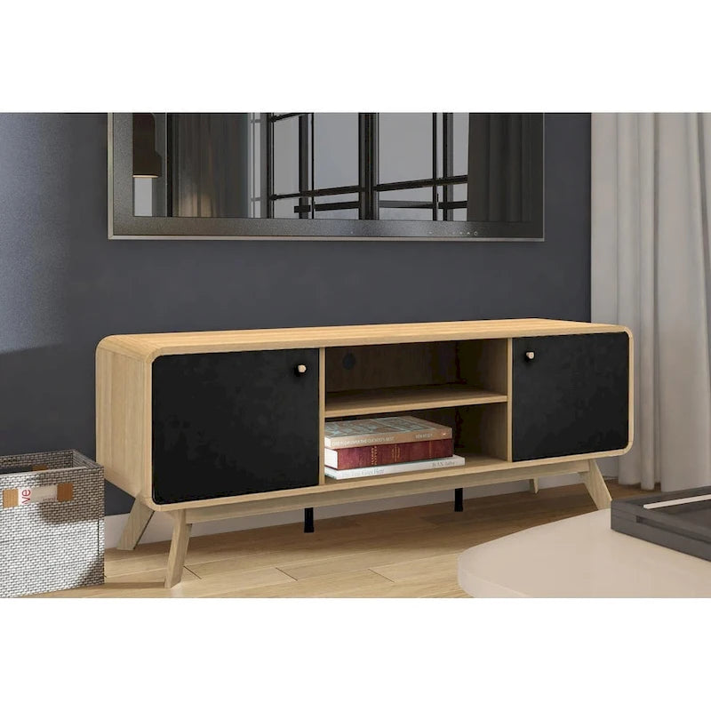 Media Console TV Stand with Storage