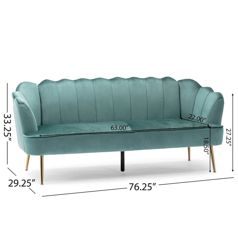 3 Seater Sofa by - 76.25 L x 29.25 W x 33.50 H