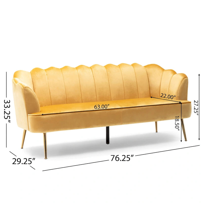 3 Seater Sofa by - 76.25 L x 29.25 W x 33.50 H