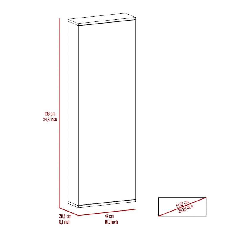 Armoire with Double Doors, 2 Drawers, and Hanging Rod