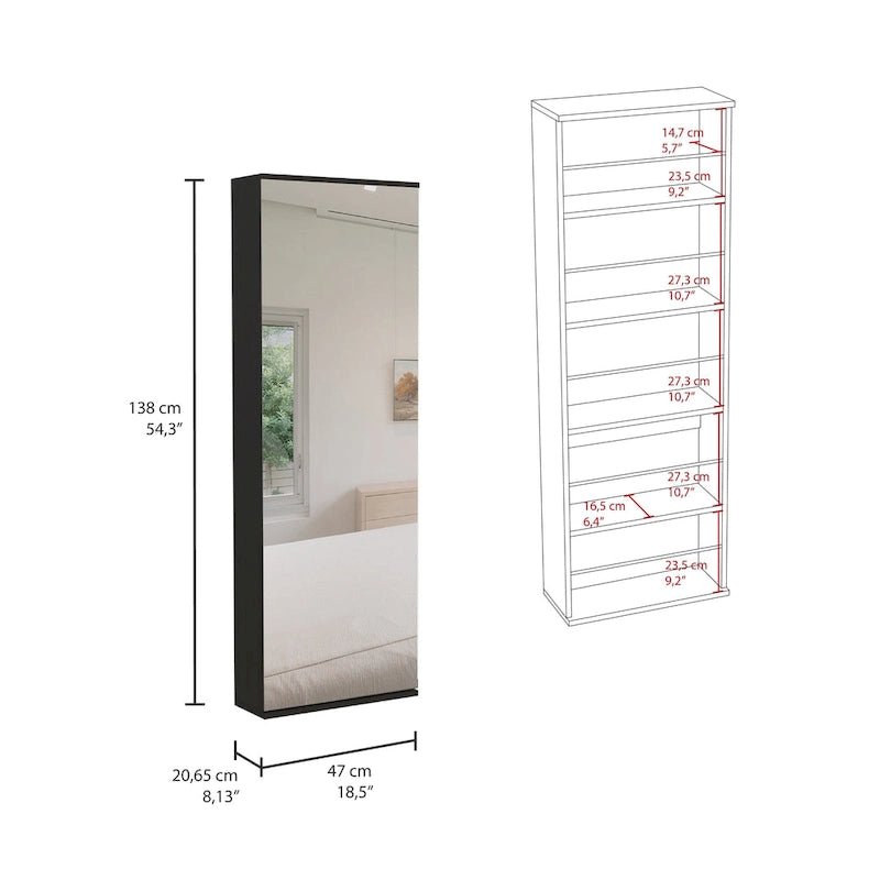 Armoire with Double Doors, 2 Drawers, and Hanging Rod