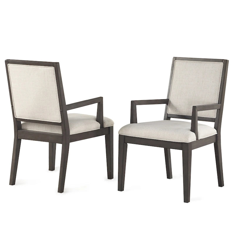Wooden Arm Chair, Set of 2