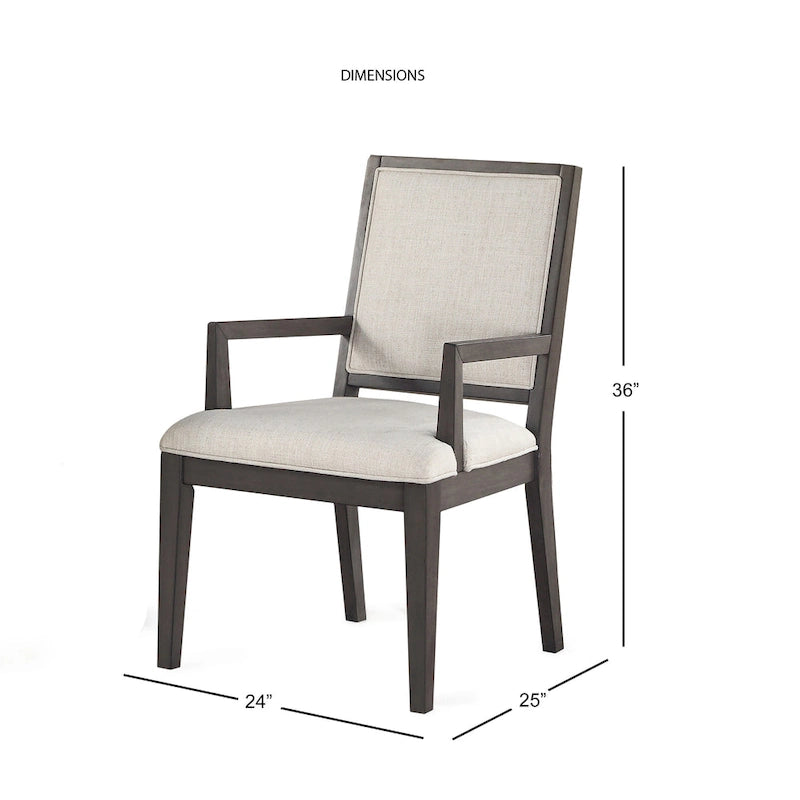 Wooden Arm Chair, Set of 2