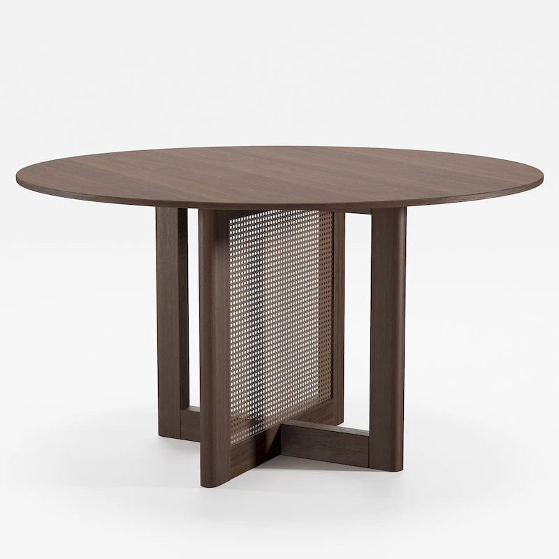 Solid Wood 52 Round Dining Table for 6 People Nordic style - 52*30