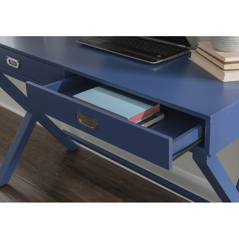 X-Frame Writing Desk with Drawers