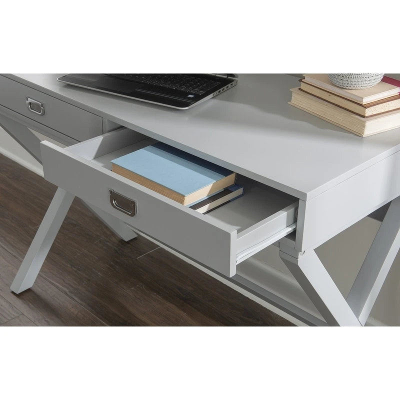X-Frame Writing Desk with Drawers