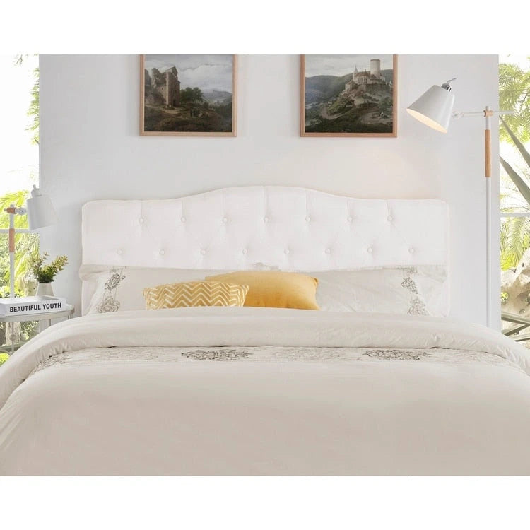 Button Tufted Upholstered Headboard, Height Adjustable Headboards,Bed Backboard Premium Padded Fabric Headboard