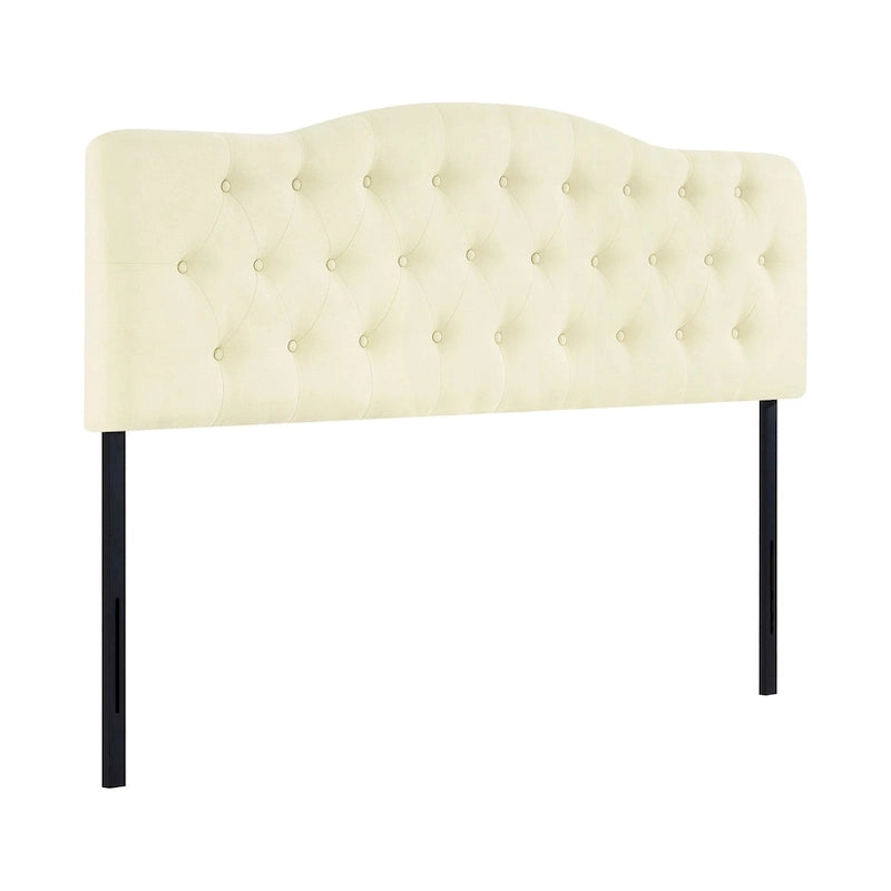 Button Tufted Upholstered Headboard, Height Adjustable Headboards,Bed Backboard Premium Padded Fabric Headboard