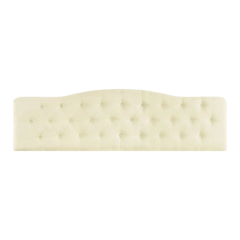 Button Tufted Upholstered Headboard, Height Adjustable Headboards,Bed Backboard Premium Padded Fabric Headboard