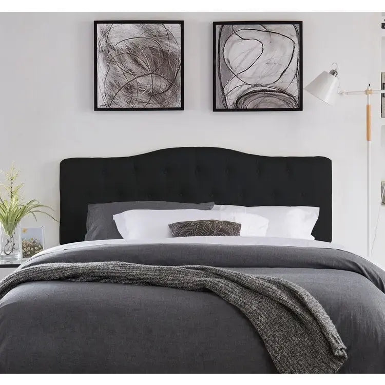 Button Tufted Upholstered Headboard, Height Adjustable Headboards,Bed Backboard Premium Padded Fabric Headboard