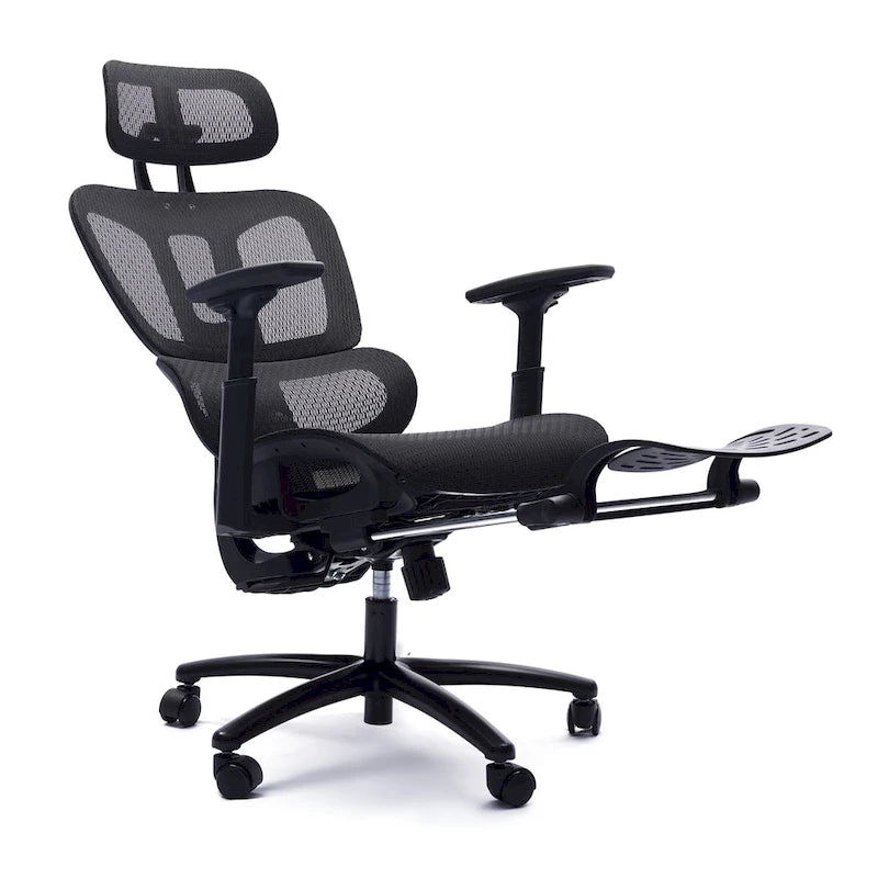 Ergonomic High-Back Mesh Office Chair with Adjustable Headrest and Armrests