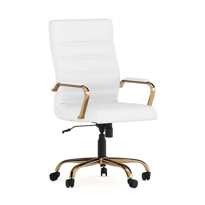 High Back LeatherSoft Executive Swivel Office Chair with Chrome Base