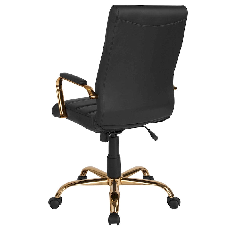 High Back LeatherSoft Executive Swivel Office Chair with Chrome Base