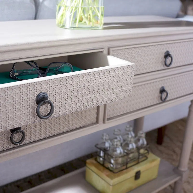 4-Drawer Console Table - 42 W x 13 L x 29.5 H - 42Wx13Dx30H